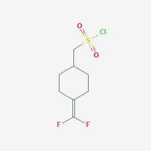[4-(Difluoromethylidene)cyclohexyl]methanesulfonyl chloride