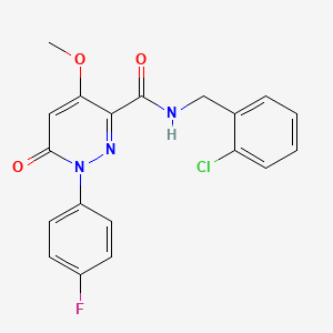 N-[(2-chlorophenyl)methyl]-1-(4-fluorophenyl)-4-methoxy-6-oxopyridazine-3-carboxamide