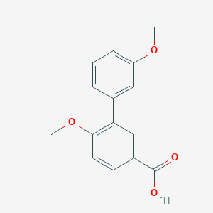 molecular formula C15H14O4 B2624574 3',6-Dimethoxybiphenyl-3-carboxylic acid CAS No. 1083313-05-6