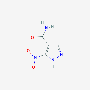 molecular formula C4H4N4O3 B2624576 3-nitro-1H-pyrazole-4-carboxamide CAS No. 39205-91-9
