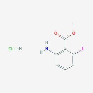 molecular formula C8H9ClINO2 B2624584 Methyl 2-amino-6-iodobenzoate;hydrochloride CAS No. 2377033-60-6
