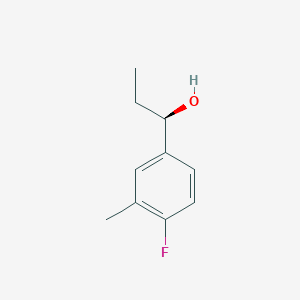 molecular formula C10H13FO B2624587 (1R)-1-(4-fluoro-3-methylphenyl)propan-1-ol CAS No. 1176589-67-5