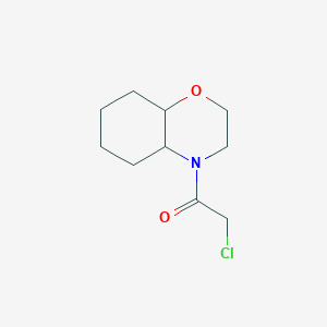 molecular formula C10H16ClNO2 B2624594 2-chloro-1-(octahydro-2H-1,4-benzoxazin-4-yl)ethan-1-one CAS No. 1184627-66-4