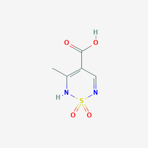 molecular formula C5H6N2O4S B2624613 5-Methyl-1,1-dioxo-2H-1lambda6,2,6-thiadiazine-4-carboxylic acid CAS No. 2137645-29-3