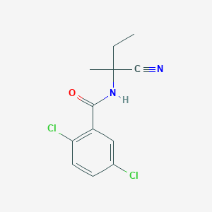molecular formula C12H12Cl2N2O B2624626 2,5-dichloro-N-(1-cyano-1-methylpropyl)benzamide CAS No. 1253403-92-7
