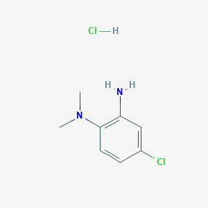 molecular formula C8H12Cl2N2 B2624655 N-(2-amino-4-chlorophenyl)-N,N-dimethylamine hydrochloride CAS No. 1052538-10-9