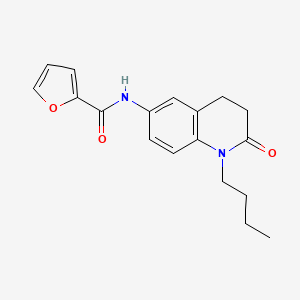 molecular formula C18H20N2O3 B2624673 N-(1-butyl-2-oxo-1,2,3,4-tetrahydroquinolin-6-yl)furan-2-carboxamide CAS No. 941953-69-1