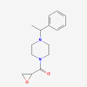 molecular formula C15H20N2O2 B2624695 Oxiran-2-yl-[4-(1-phenylethyl)piperazin-1-yl]methanone CAS No. 2411264-54-3