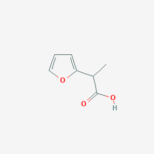 molecular formula C7H8O3 B2624698 2-(Furan-2-yl)propanoic acid CAS No. 24954-09-4