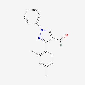 3-(2,4-dimethylphenyl)-1-phenyl-1H-pyrazole-4-carbaldehyde