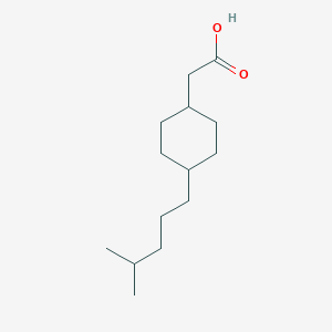 molecular formula C14H26O2 B2624716 2-[4-(4-Methylpentyl)cyclohexyl]acetic acid CAS No. 74603-20-6