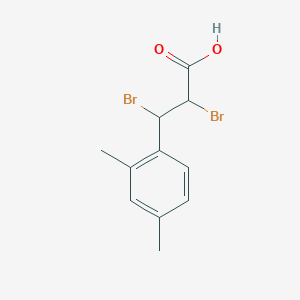 molecular formula C11H12Br2O2 B2624723 2,3-Dibromo-3-(2,4-dimethylphenyl)propanoic acid CAS No. 2228339-93-1