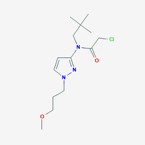 molecular formula C14H24ClN3O2 B2624750 2-Chloro-N-(2,2-dimethylpropyl)-N-[1-(3-methoxypropyl)pyrazol-3-yl]acetamide CAS No. 2411275-29-9
