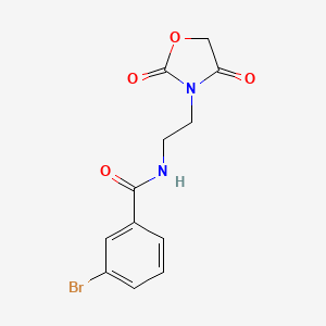 molecular formula C12H11BrN2O4 B2624756 3-bromo-N-(2-(2,4-dioxooxazolidin-3-yl)ethyl)benzamide CAS No. 2034384-12-6