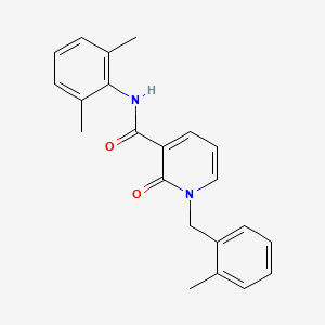 molecular formula C22H22N2O2 B2624757 N-(2,6-dimethylphenyl)-1-(2-methylbenzyl)-2-oxo-1,2-dihydropyridine-3-carboxamide CAS No. 1005300-45-7
