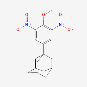 molecular formula C17H20N2O5 B2624762 1-(4-Methoxy-3,5-dinitrophenyl)adamantane CAS No. 391219-09-3