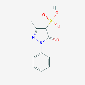 molecular formula C10H10N2O4S B262478 3-methyl-5-oxo-1-phenyl-4,5-dihydro-1H-pyrazole-4-sulfonic acid 