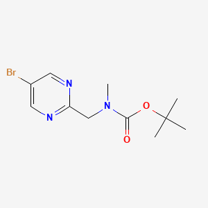 molecular formula C11H16BrN3O2 B2624792 tert-butyl N-[(5-bromopyrimidin-2-yl)methyl]-N-methylcarbamate CAS No. 2155852-48-3