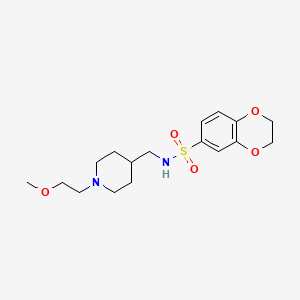 N-((1-(2-methoxyethyl)piperidin-4-yl)methyl)-2,3-dihydrobenzo[b][1,4]dioxine-6-sulfonamide