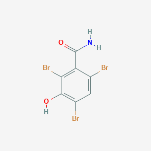 molecular formula C7H4Br3NO2 B262480 2,4,6-Tribromo-3-hydroxybenzamide 