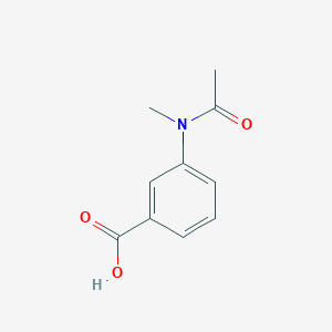molecular formula C10H11NO3 B2624802 3-[Acetyl(methyl)amino]benzoic acid CAS No. 154064-06-9