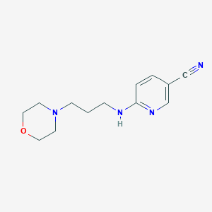 molecular formula C13H18N4O B2624806 6-((3-Morpholinopropyl)amino)nicotinonitrile CAS No. 1098359-92-2