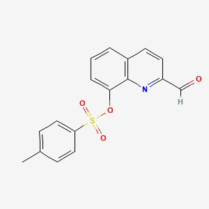 molecular formula C17H13NO4S B2624823 2-Formylquinolin-8-yl 4-methylbenzenesulfonate CAS No. 416879-19-1