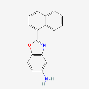 molecular formula C17H12N2O B2624836 2-(1-Naphthyl)-1,3-benzoxazol-5-amine CAS No. 95888-03-2