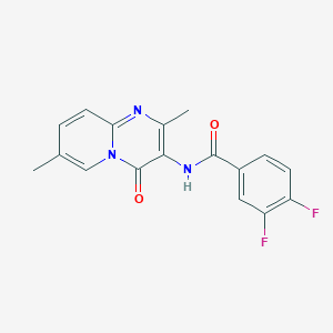 N-(2,7-dimethyl-4-oxo-4H-pyrido[1,2-a]pyrimidin-3-yl)-3,4-difluorobenzamide