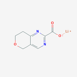 molecular formula C8H7LiN2O3 B2624848 Lithium;7,8-dihydro-5H-pyrano[4,3-d]pyrimidine-2-carboxylate CAS No. 2375260-13-0