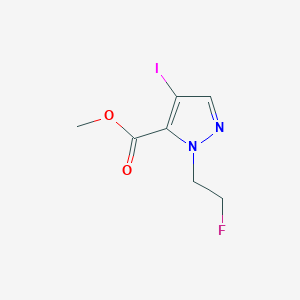 methyl 1-(2-fluoroethyl)-4-iodo-1H-pyrazole-5-carboxylate