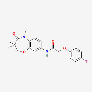 2-(4-fluorophenoxy)-N-(3,3,5-trimethyl-4-oxo-2,3,4,5-tetrahydro-1,5-benzoxazepin-8-yl)acetamide