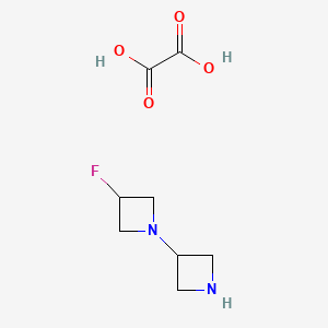 molecular formula C8H13FN2O4 B2624917 1-(Azetidin-3-yl)-3-fluoroazetidine oxalate CAS No. 1426290-05-2; 1523571-87-0