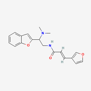 (E)-N-(2-(benzofuran-2-yl)-2-(dimethylamino)ethyl)-3-(furan-3-yl)acrylamide