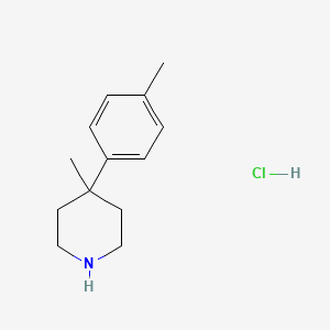 molecular formula C13H20ClN B2624929 4-Methyl-4-(p-tolyl)piperidine hydrochloride CAS No. 2225144-04-5