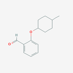molecular formula C14H18O2 B2624931 2-[(4-methylcyclohexyl)oxy]benzaldehyde, Mixture of diastereomers CAS No. 1020960-74-0