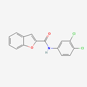 molecular formula C15H9Cl2NO2 B2624935 N-(3,4-dichlorophenyl)benzofuran-2-carboxamide CAS No. 420097-22-9