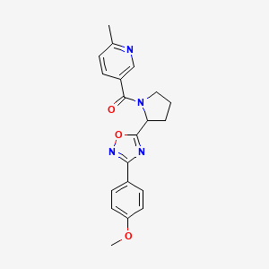 5-({2-[3-(4-Methoxyphenyl)-1,2,4-oxadiazol-5-yl]pyrrolidin-1-yl}carbonyl)-2-methylpyridine