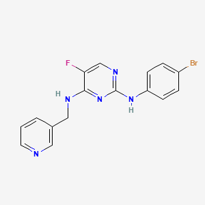 N2-(4-Bromophenyl)-5-fluoro-N4-(pyridin-3-ylmethyl)pyrimidine-2,4-diamine