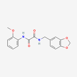 N-(1,3-benzodioxol-5-ylmethyl)-N'-(2-methoxyphenyl)oxamide