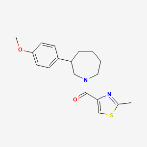 molecular formula C18H22N2O2S B2624967 (3-(4-Methoxyphenyl)azepan-1-yl)(2-methylthiazol-4-yl)methanone CAS No. 1788849-74-0
