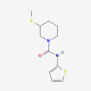 molecular formula C11H16N2OS2 B2624970 3-(methylthio)-N-(thiophen-2-yl)piperidine-1-carboxamide CAS No. 2034246-87-0