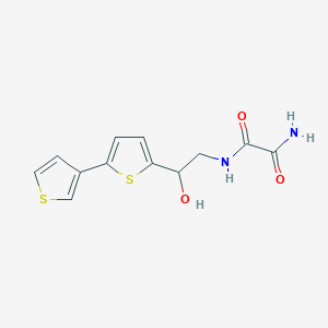 molecular formula C12H12N2O3S2 B2624977 N1-(2-([2,3'-bithiophen]-5-yl)-2-hydroxyethyl)oxalamide CAS No. 2319894-08-9