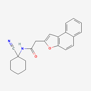 molecular formula C21H20N2O2 B2624985 2-Benzo[e][1]benzofuran-2-yl-N-(1-cyanocyclohexyl)acetamide CAS No. 1953899-04-1