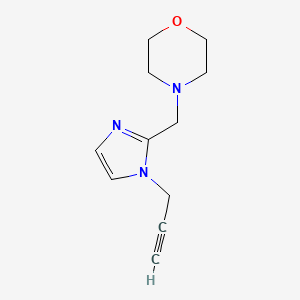 molecular formula C11H15N3O B2625005 4-{[1-(prop-2-yn-1-yl)-1H-imidazol-2-yl]methyl}morpholine CAS No. 85102-38-1