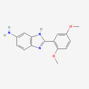 molecular formula C15H15N3O2 B2625016 2-(2,5-dimethoxyphenyl)-1H-1,3-benzodiazol-5-amine CAS No. 1175917-41-5