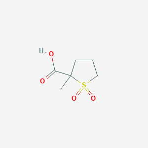 molecular formula C6H10O4S B2625051 2-Carboxy-2-methyltetrahydrothiophene 1,1-dioxide CAS No. 18458-93-0