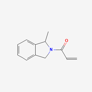 molecular formula C12H13NO B2625062 1-(1-Methyl-1,3-dihydroisoindol-2-yl)prop-2-en-1-one CAS No. 2175581-30-1