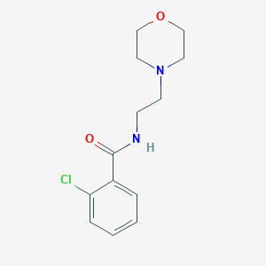 molecular formula C13H17ClN2O2 B262510 2-chloro-N-[2-(morpholin-4-yl)ethyl]benzamide 