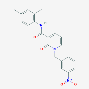molecular formula C21H19N3O4 B2625104 N-(2,4-dimethylphenyl)-1-(3-nitrobenzyl)-2-oxo-1,2-dihydropyridine-3-carboxamide CAS No. 900009-45-2
